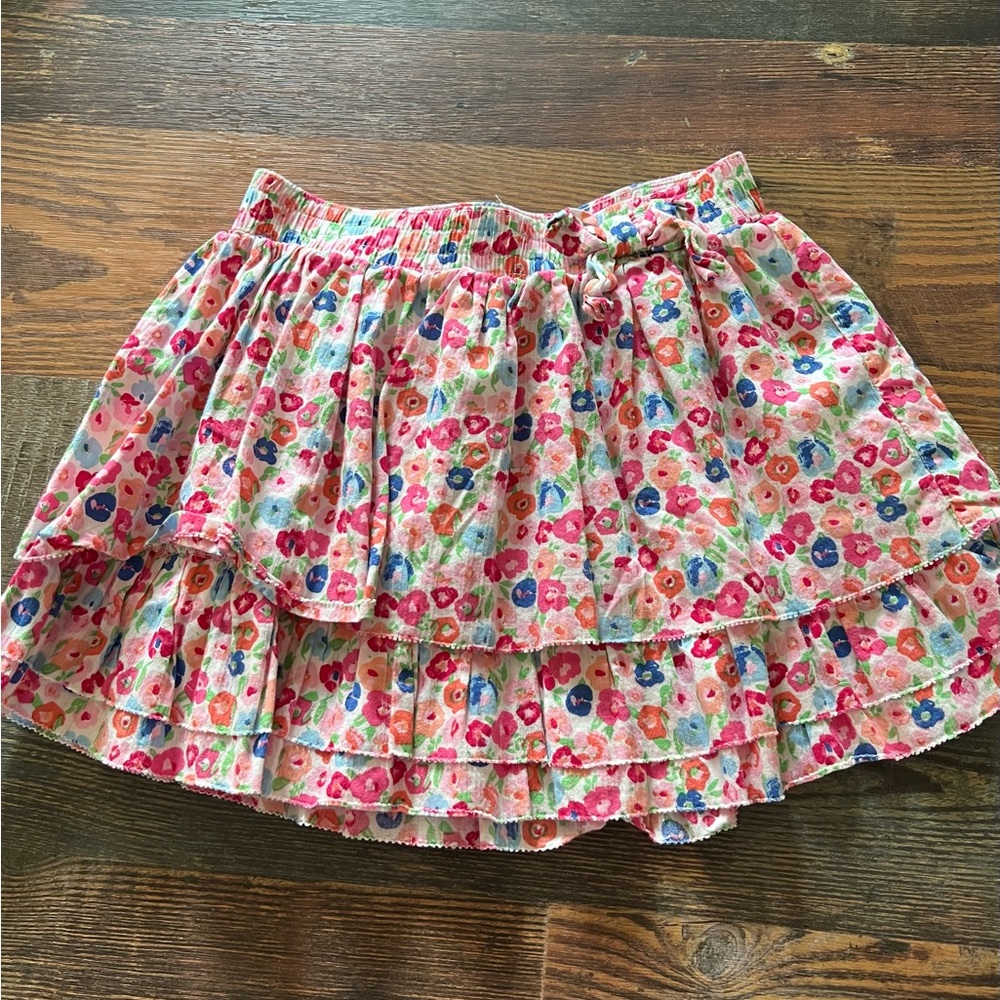 Girls Size Small (6/6x) Skirt with flowers…washed, never worn.